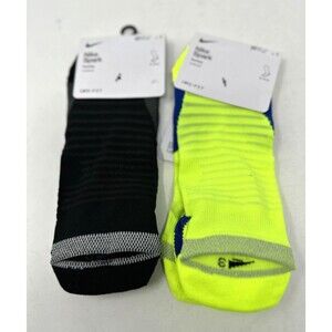 2 Pair Nike Spark Cushioned No show running Dri-fit Socks 8-9.5 black CU7201 010